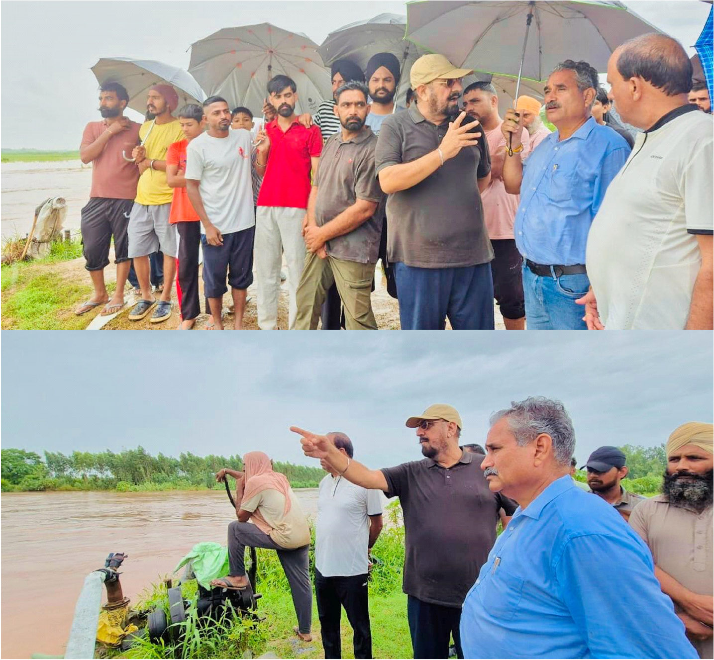 MLA Kuljit Singh Randhawa took stock of the situation of Ghaggar river, administration fully alert - Appeal to people to maintain patience